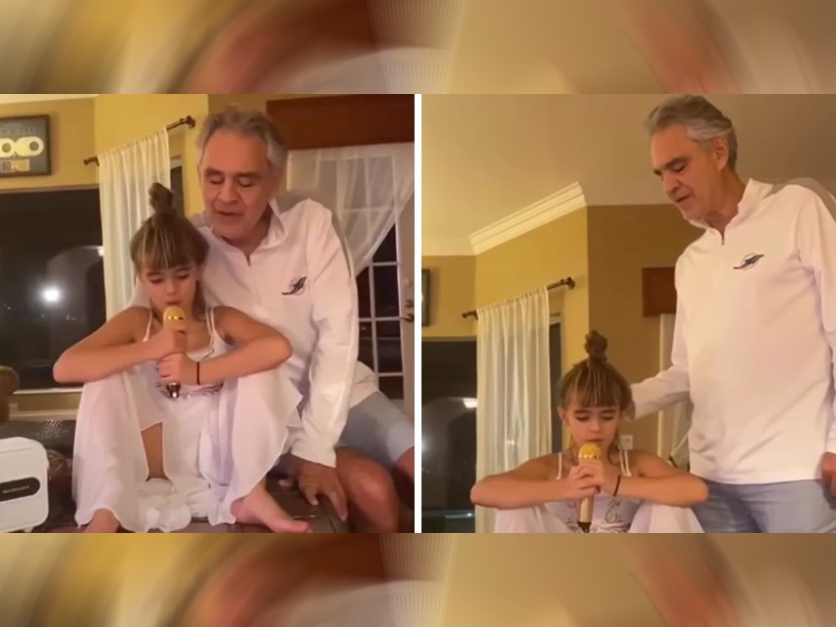 Andrea Bocelli apresenta o mais fofo dos duetos com sua filha Virginia